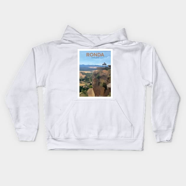 Ronda Andalusia Spain Kids Hoodie by markvickers41